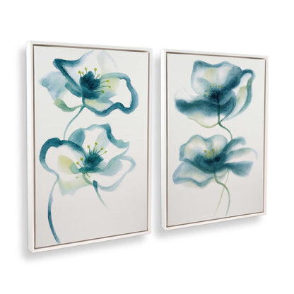 [Color:Opaque White], Picture of art in a White frame at an angle