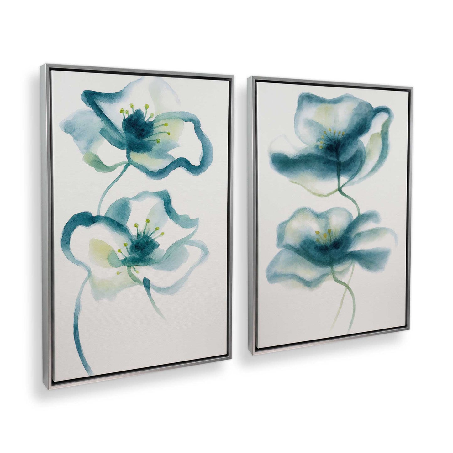 [Color:Polished Chrome], Picture of art in a Polished Chrome frame at an angle