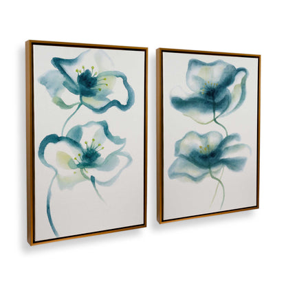 [Color:Polished Gold], Picture of art in a Polished Gold frame at an angle