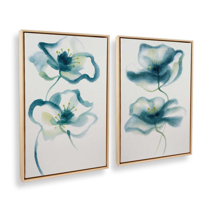 [Color:American Maple], Picture of art in a American Maple frame at an angle