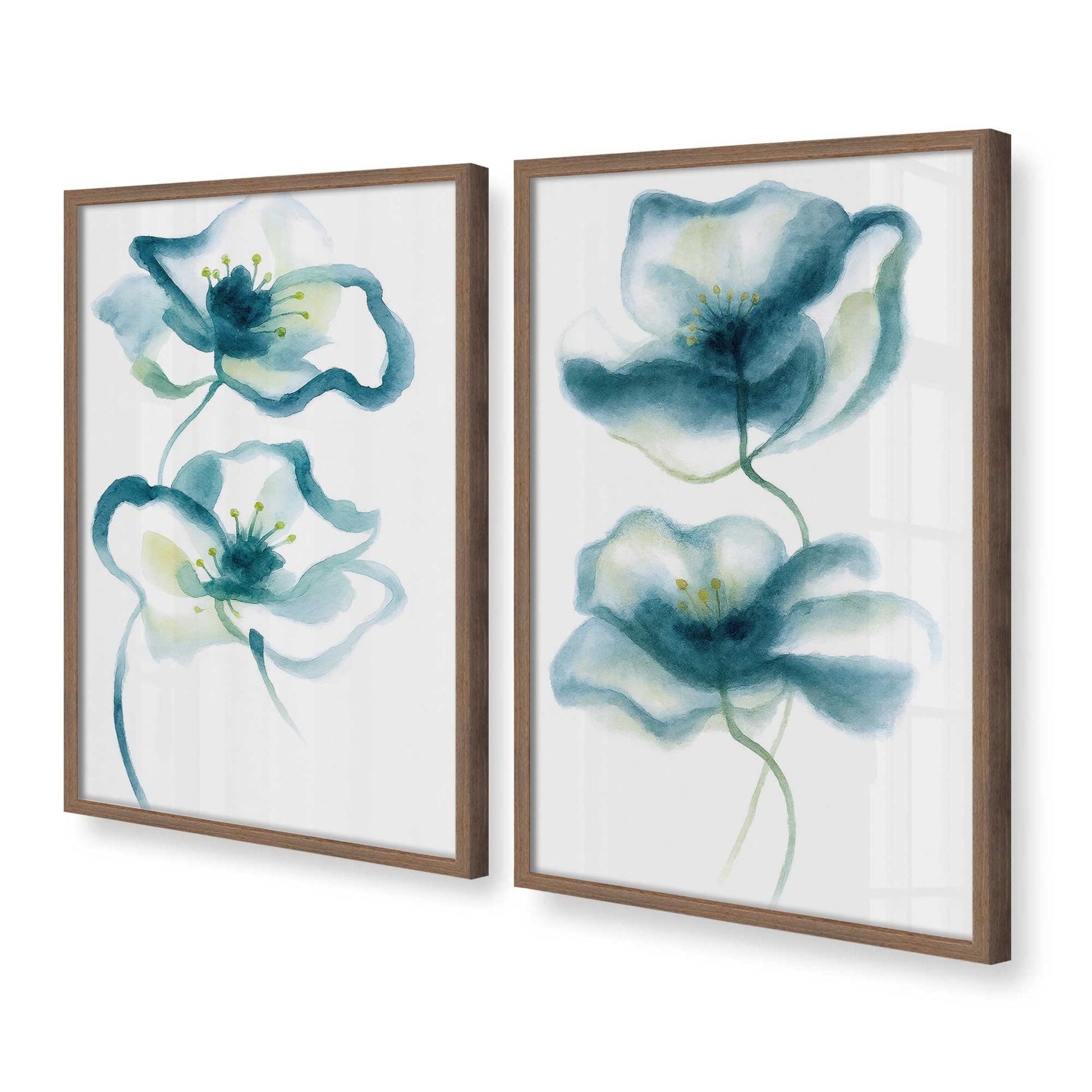 [Color:Walnut], Picture of art in a Walnut frame at an angle