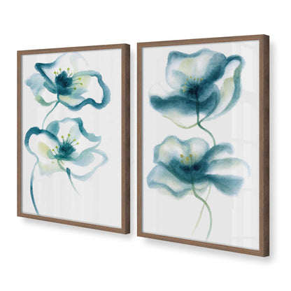 [Color:Walnut], Picture of art in a Walnut frame at an angle