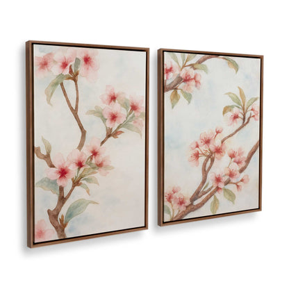 [Color:Walnut], Picture of art in a Walnut frame at an angle