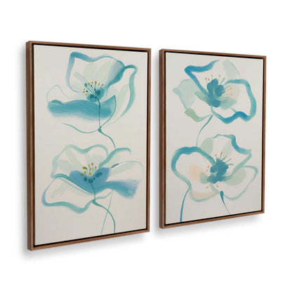 [Color:Walnut], Picture of art in a Walnut frame at an angle
