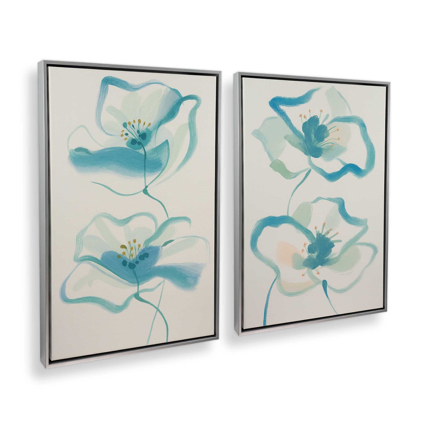 [Color:Polished Chrome], Picture of art in a Polished Chrome frame at an angle