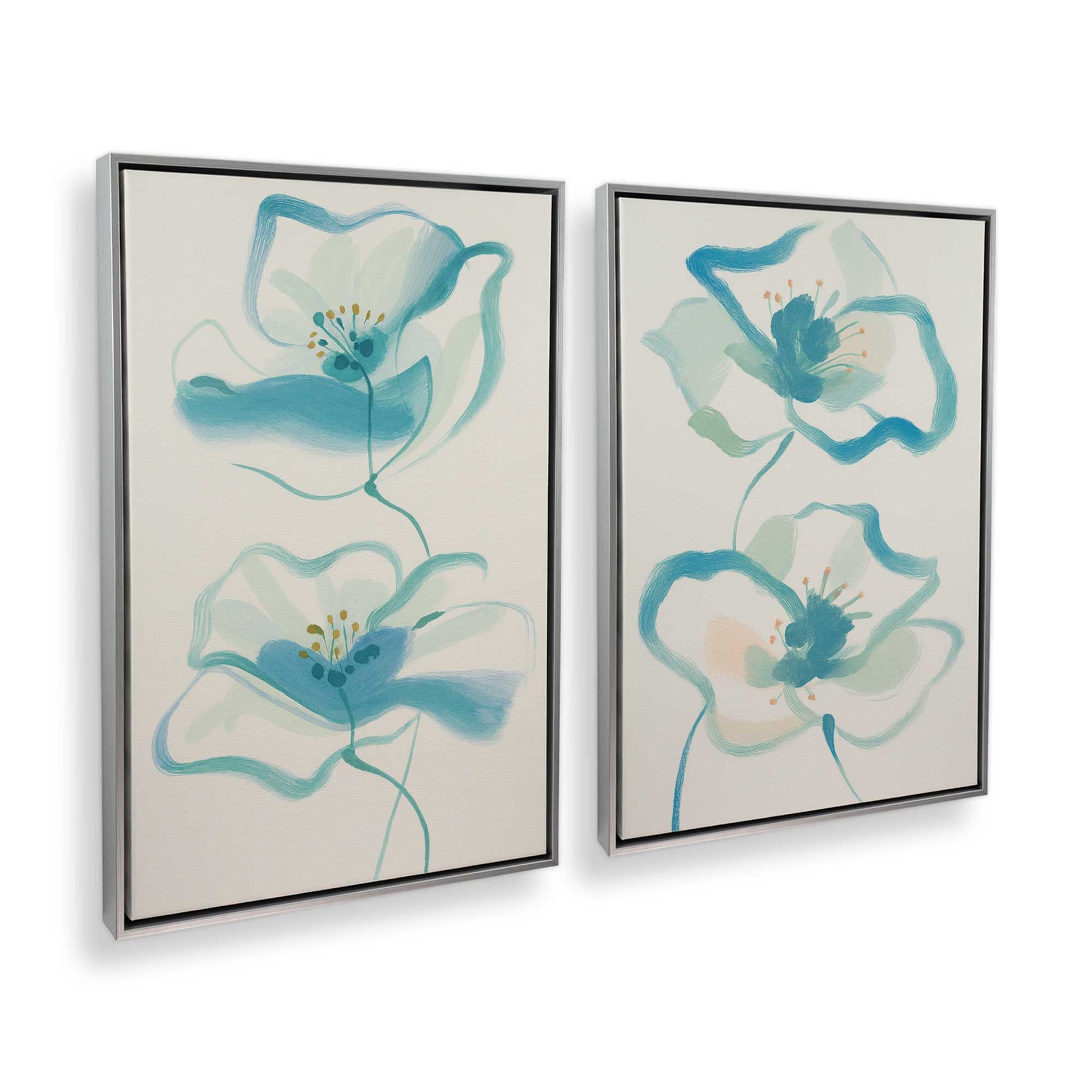[Color:Polished Chrome], Picture of art in a Polished Chrome frame at an angle