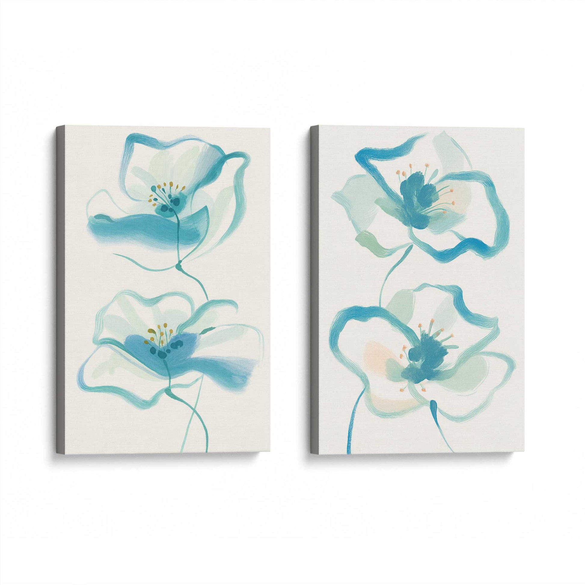 [Color:Stretched Canvas], Picture of art at an angle