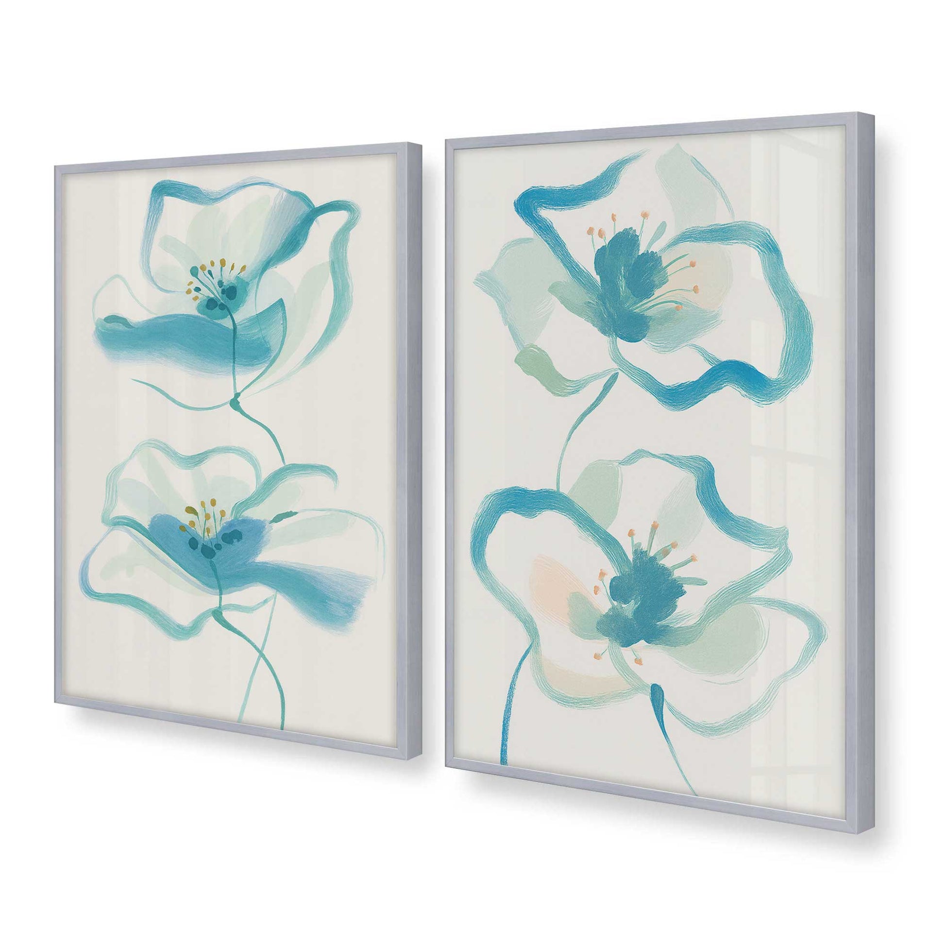 [Color:Polished Chrome], Picture of art in a Polished Chrome frame at an angle
