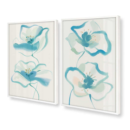 [Color:Opaque White], Picture of art in a Opaque White frame at an angle