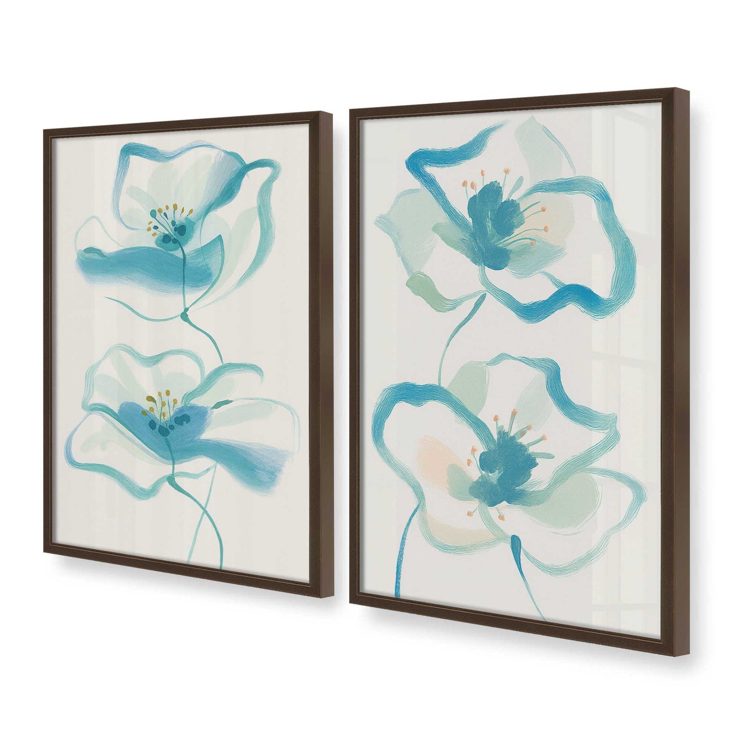 [Color:Belvinder Brown], Picture of art in a Belvinder Brown frame at an angle