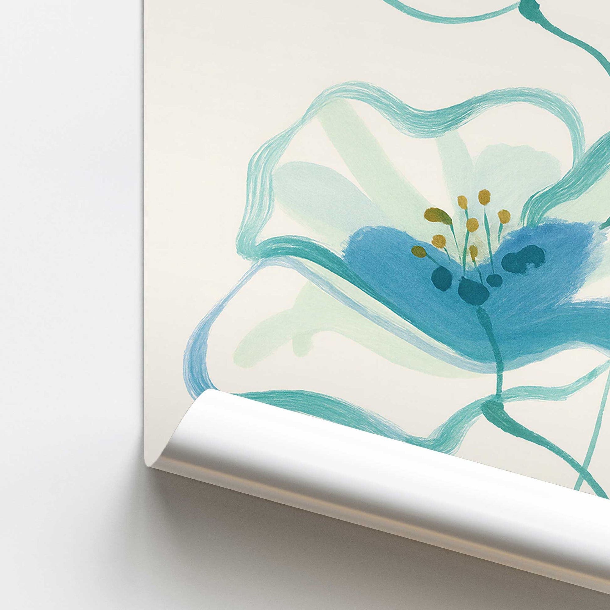 [color:Rolled Print], Picture of close up of art