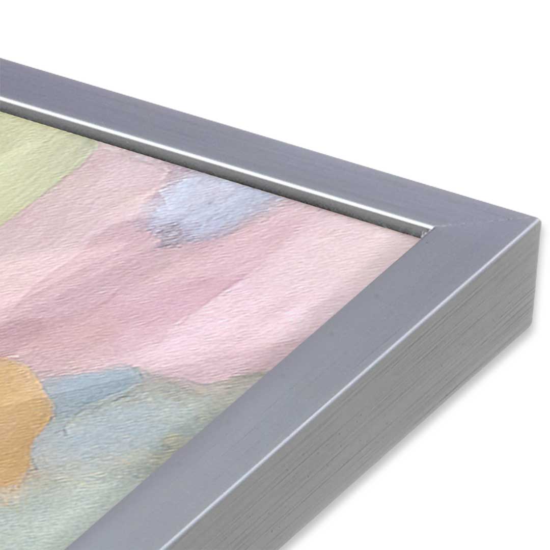 [Color:Polished Chrome], Picture of art in a Polished Chrome frame of the corner