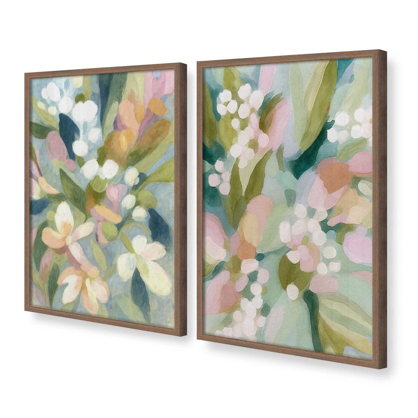 [Color:Walnut], Picture of art in a Walnut frame at an angle