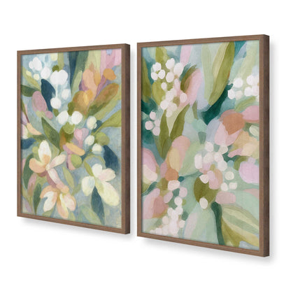 [Color:Walnut], Picture of art in a Walnut frame at an angle