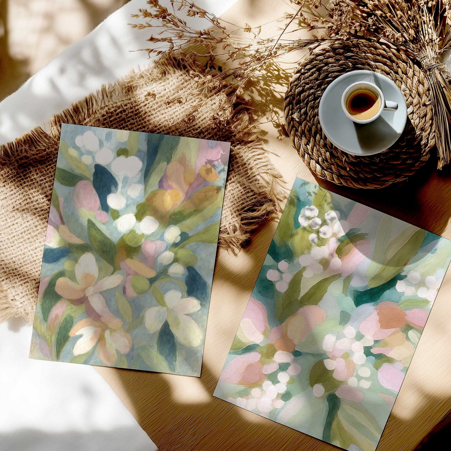 [color:Rolled Print], Picture in a room