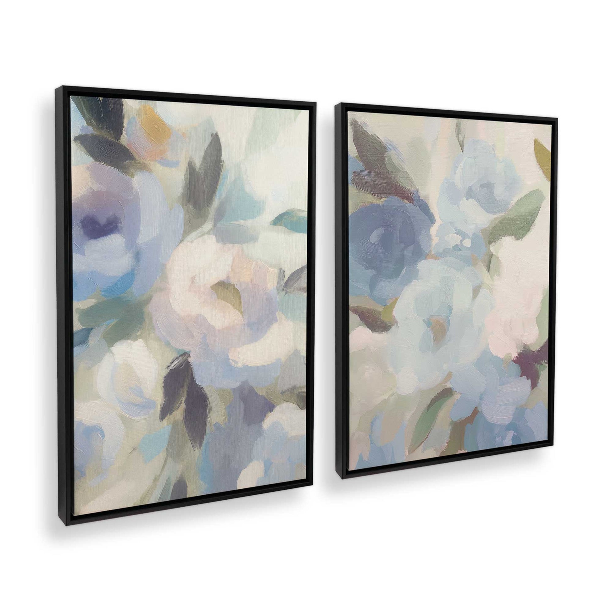 [Color:Satin Black], Picture of art in a Satin Black frame at an angle