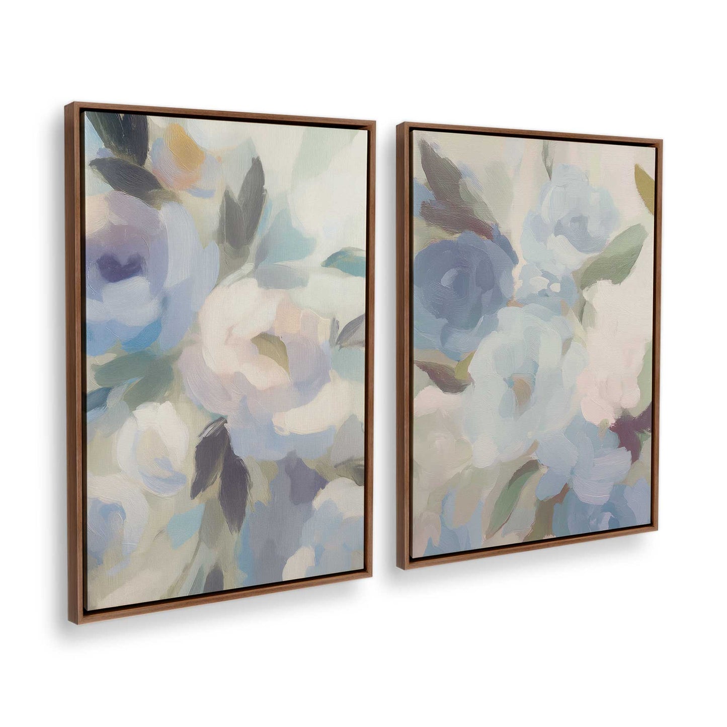 [Color:Walnut], Picture of art in a Walnut frame at an angle