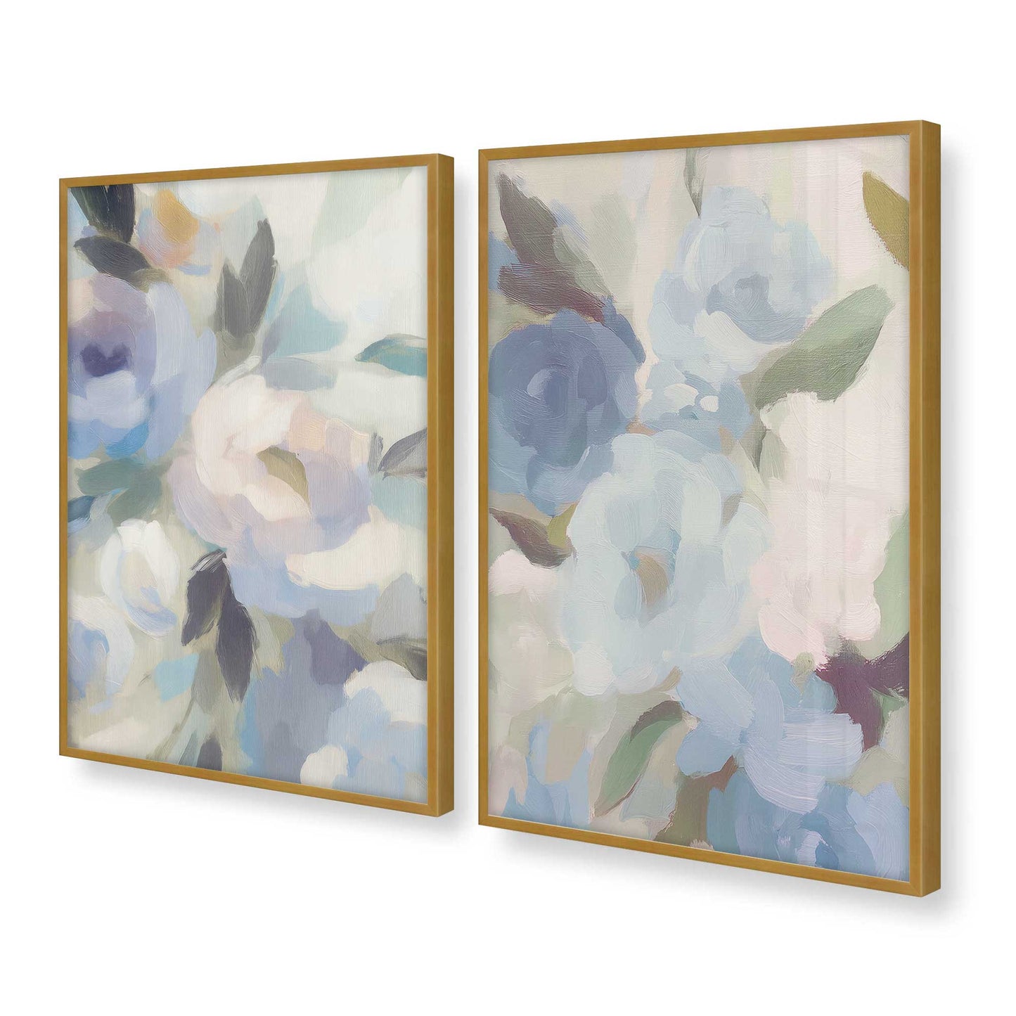 [Color:Polished Gold], Picture of art in a Polished Gold frame at an angle