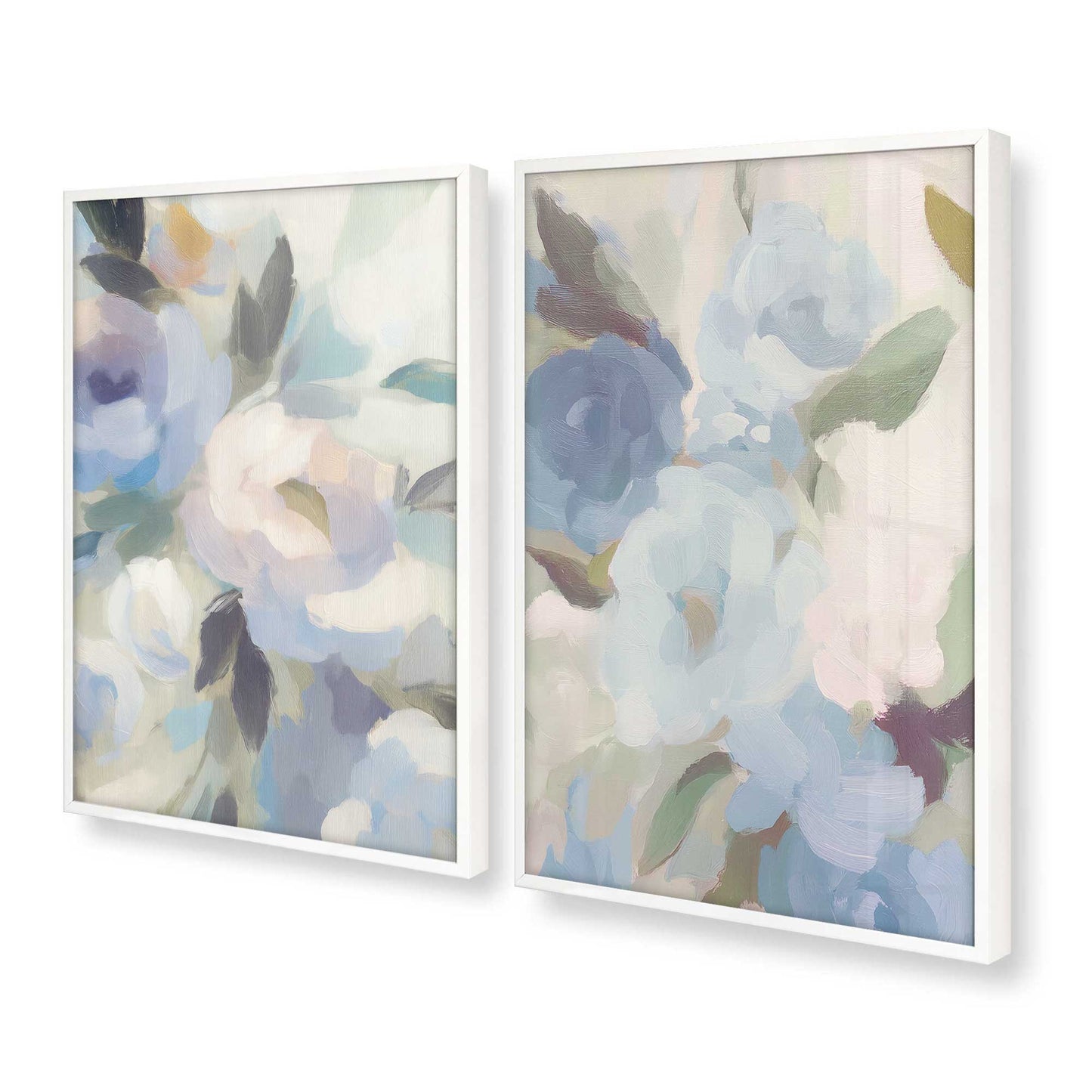 [Color:Opaque White], Picture of art in a Opaque White frame at an angle