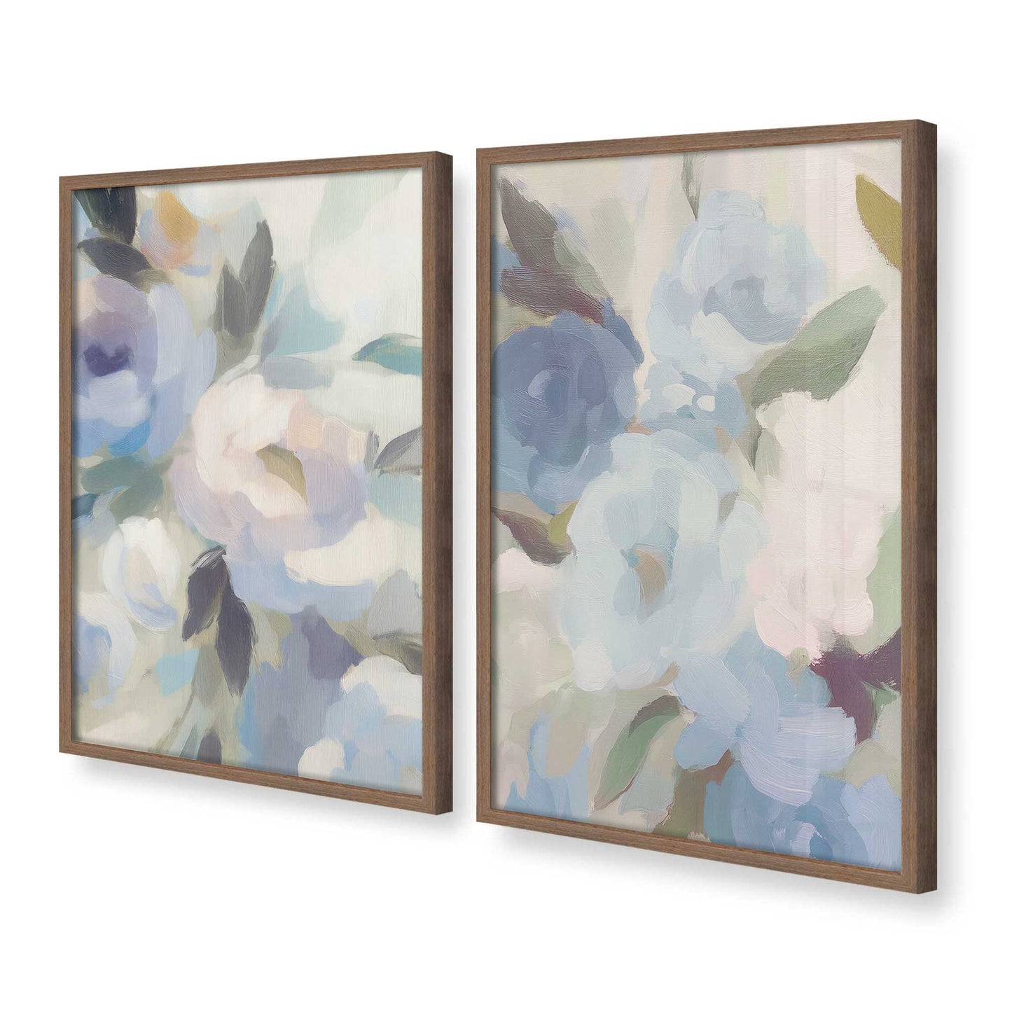 [Color:Walnut], Picture of art in a Walnut frame at an angle