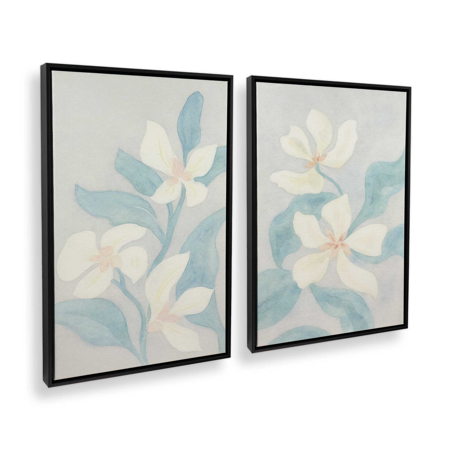 [Color:Satin Black], Picture of art in a Satin Black frame at an angle