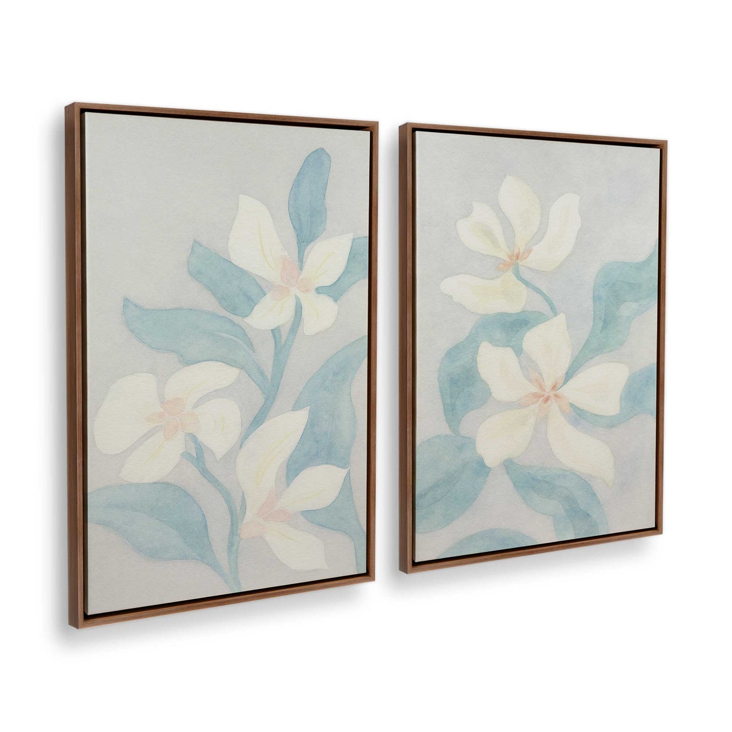 [Color:Walnut], Picture of art in a Walnut frame at an angle