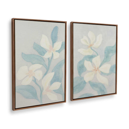 [Color:Walnut], Picture of art in a Walnut frame at an angle