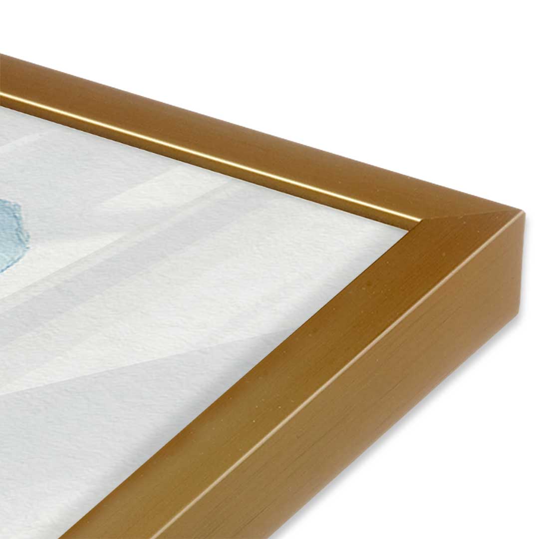 [Color:Polished Gold], Picture of art in a Polished Gold frame of the corner