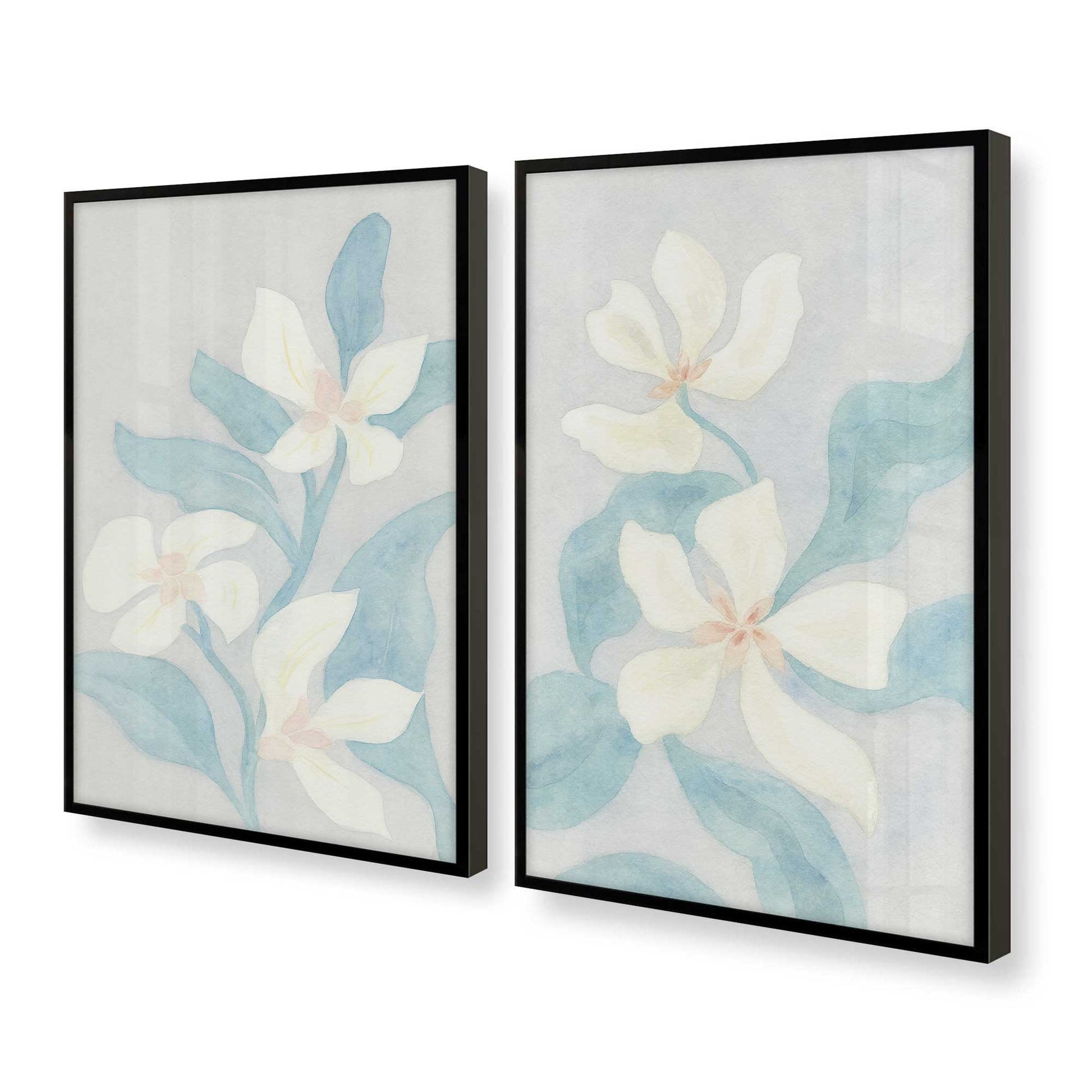 [Color:Satin Black], Picture of art in a Satin Black frame at an angle