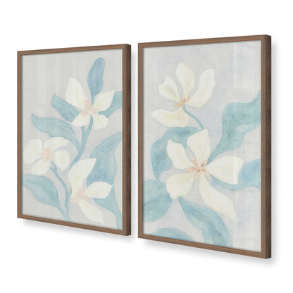 [Color:Walnut], Picture of art in a Walnut frame at an angle