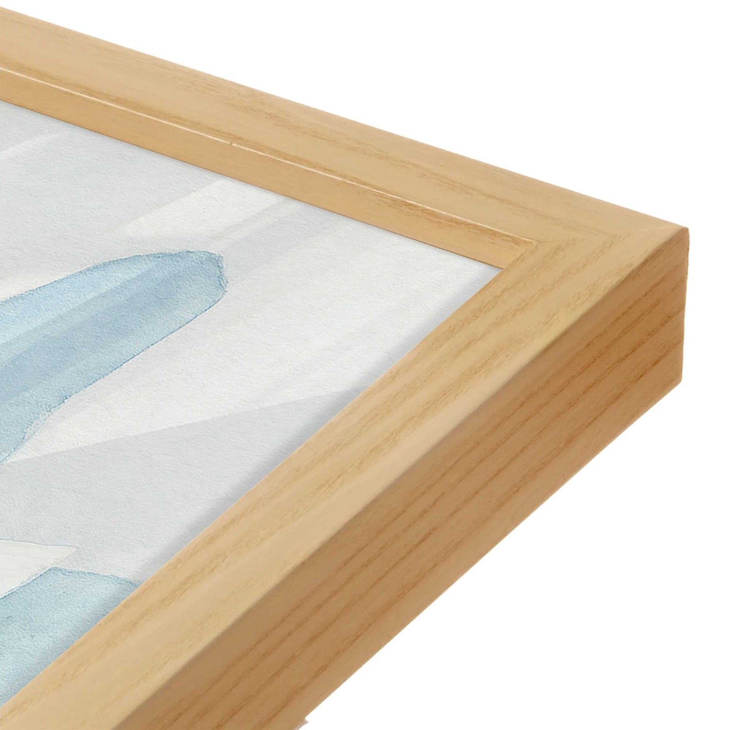 [Color:American Maple], Picture of art in a American Maple frame of the corner