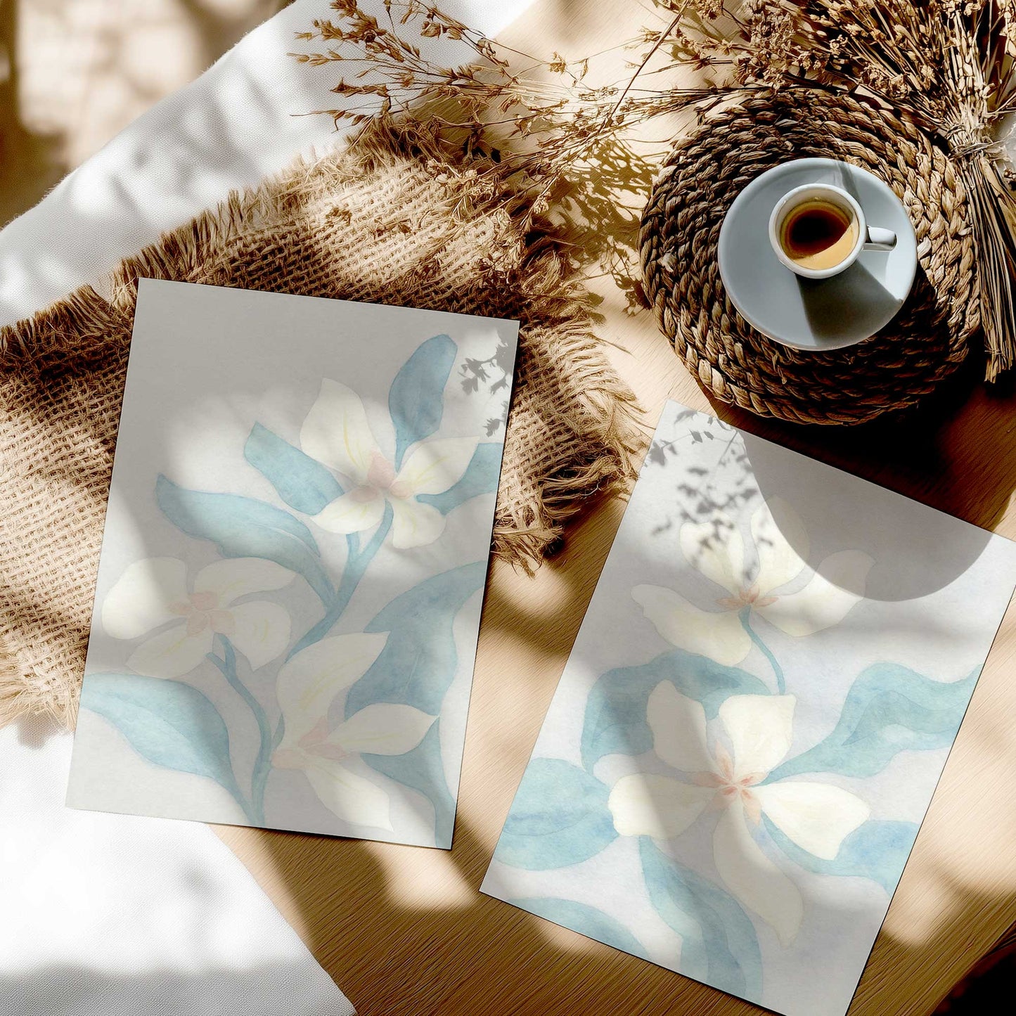 [color:Rolled Print], Picture in a room