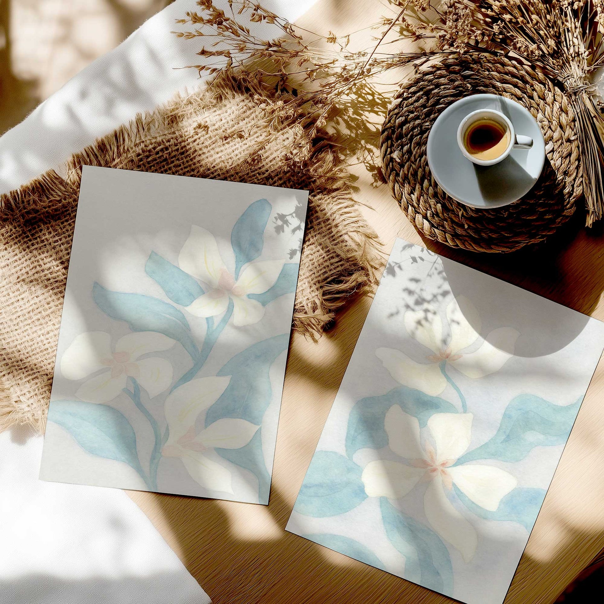 [color:Rolled Print], Picture in a room