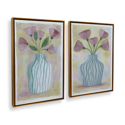 [Color:Polished Gold], Picture of art in a Polished Gold frame at an angle