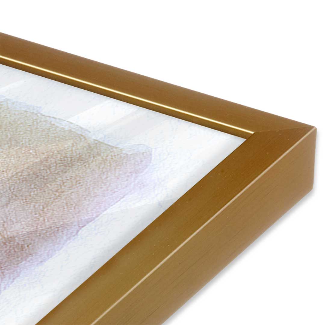 [Color:Polished Gold], Picture of art in a Polished Gold frame of the corner