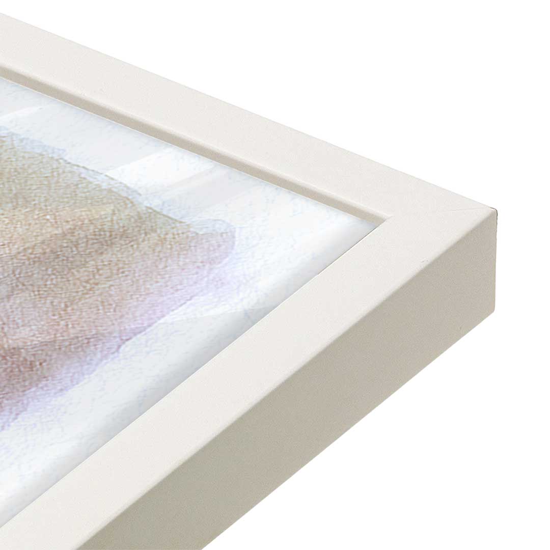 [Color:Opaque White], Picture of art in a Opaque White frame of the corner
