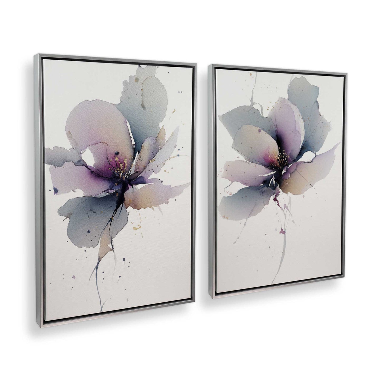 [Color:Polished Chrome], Picture of art in a Polished Chrome frame at an angle