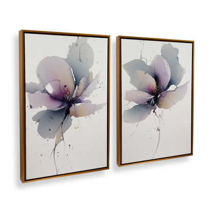 [Color:Polished Gold], Picture of art in a Polished Gold frame at an angle