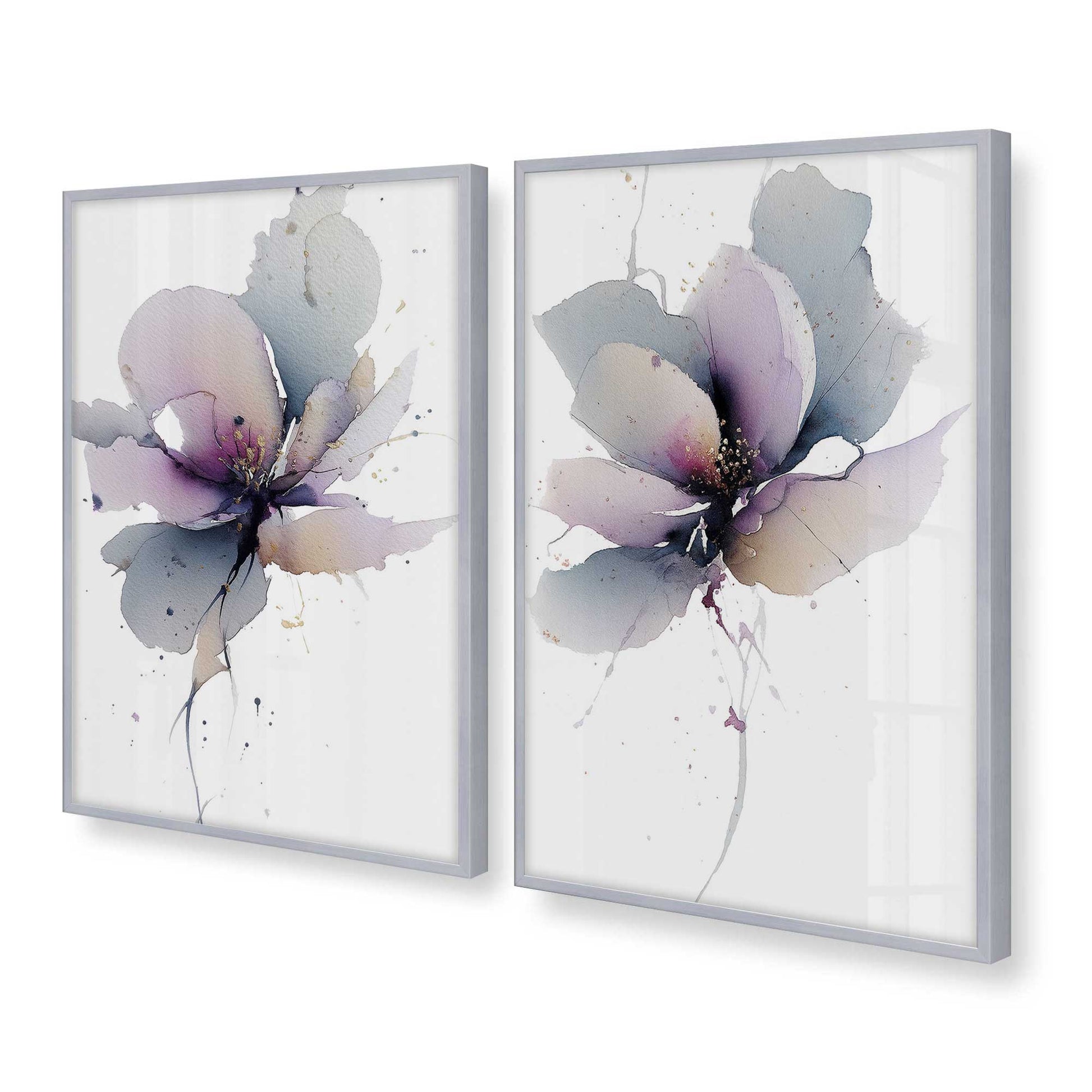 [Color:Polished Chrome], Picture of art in a Polished Chrome frame at an angle