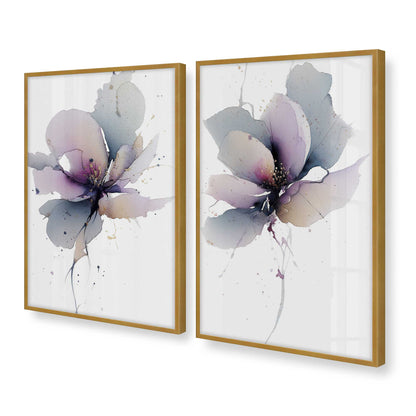 [Color:Polished Gold], Picture of art in a Polished Gold frame at an angle