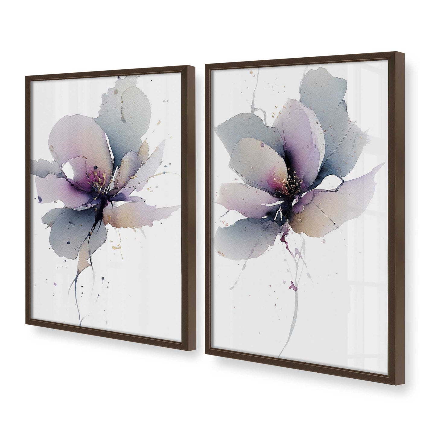 [Color:Belvinder Brown], Picture of art in a Belvinder Brown frame at an angle