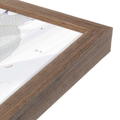 [Color:Walnut], Picture of art in a Walnut frame of the corner