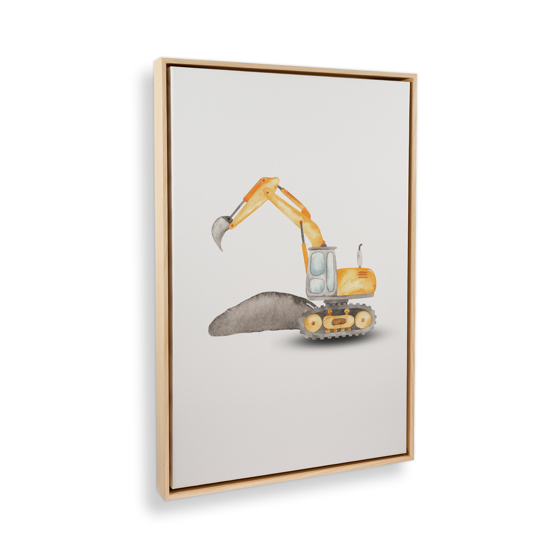 [color:American Maple], Picture of art in a black frame at angle