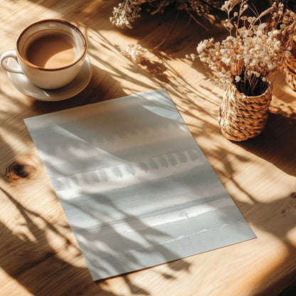 Gentle Gray Stripes I Art Print