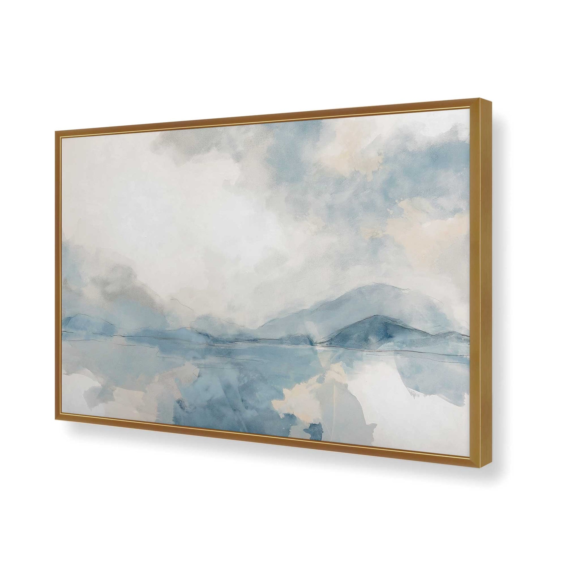 [Color:Polished Gold], Picture of art in a Polished Gold frame of the corner
