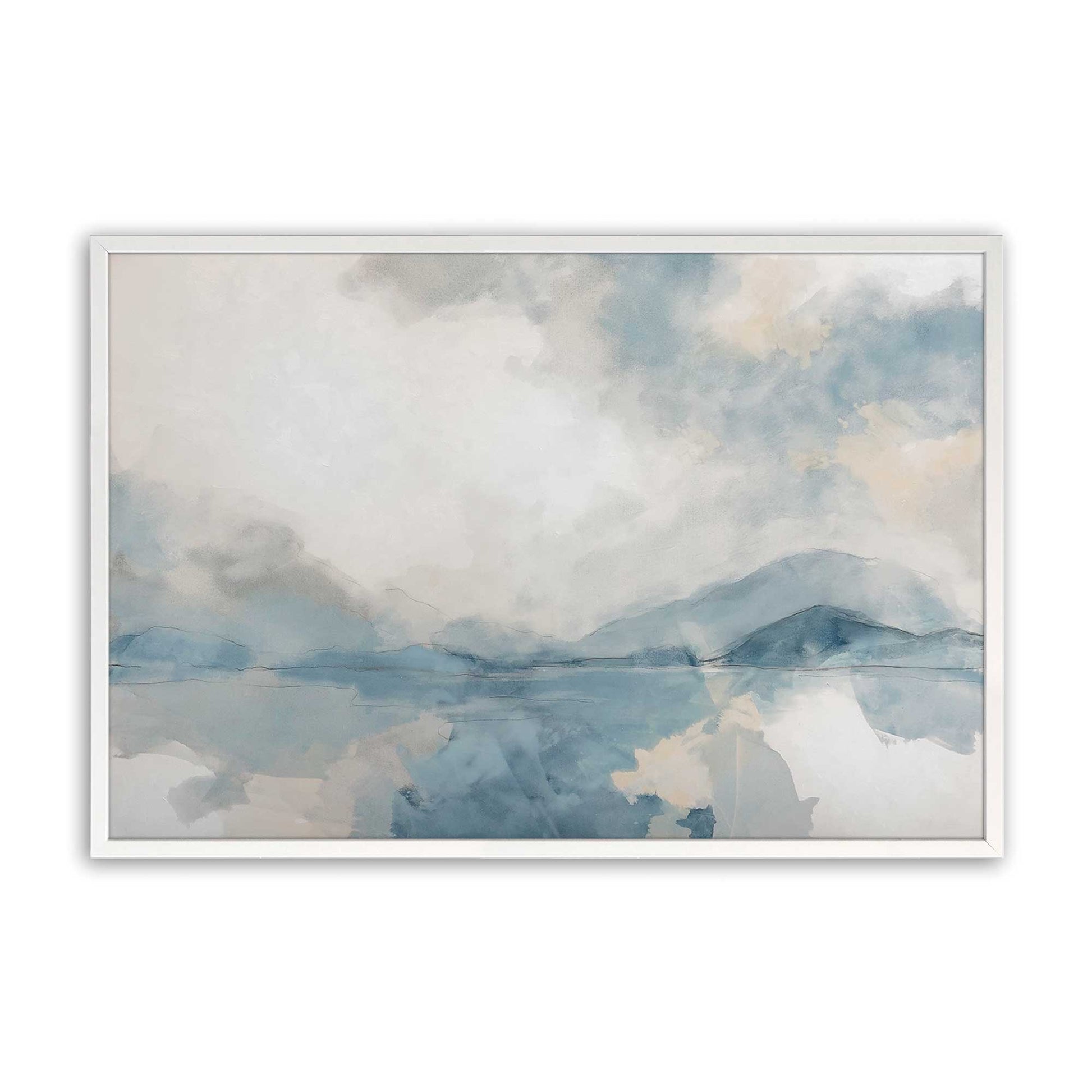 [Color:Opaque White], Picture of art in a Opaque White frame