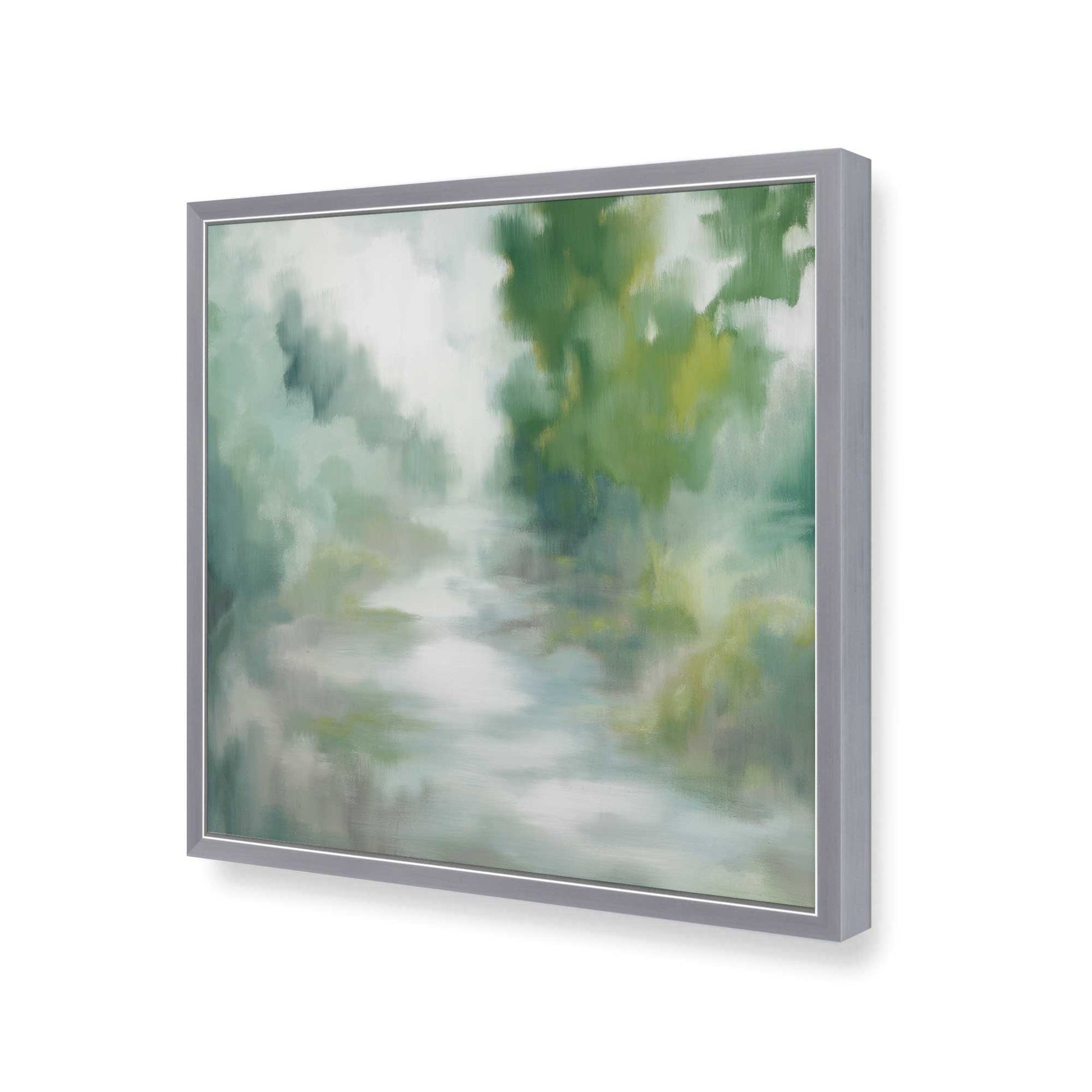 [Color:Polished Chrome], Picture of art in a Polished Chrome frame at an angle