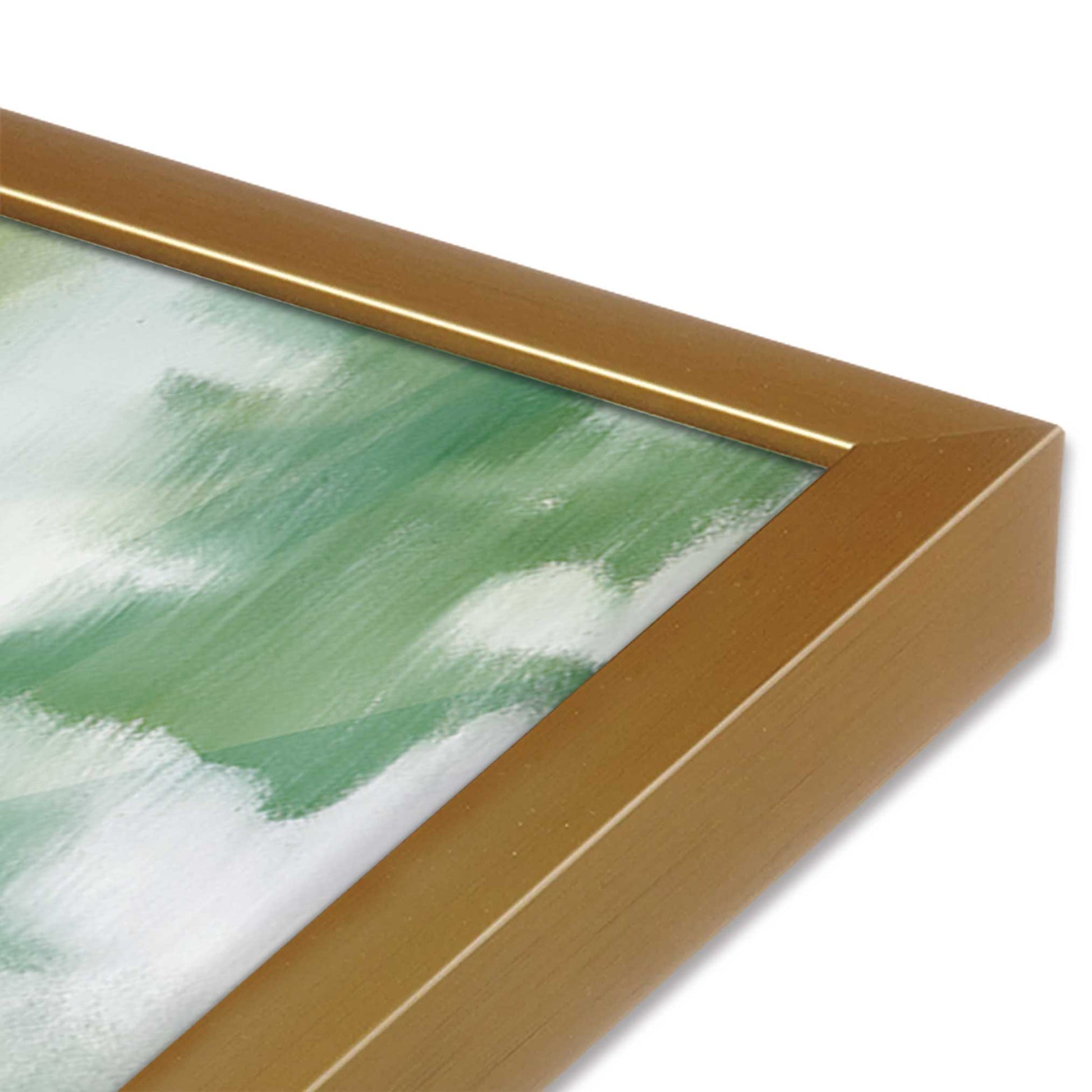 [Color:Polished Gold], Picture of art in a Polished Gold frame of the corner