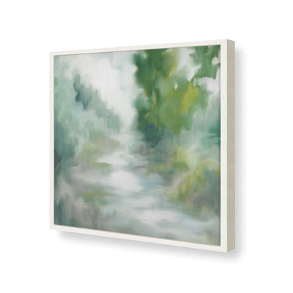 [Color:Opaque White], Picture of art in a Opaque White frame at an angle