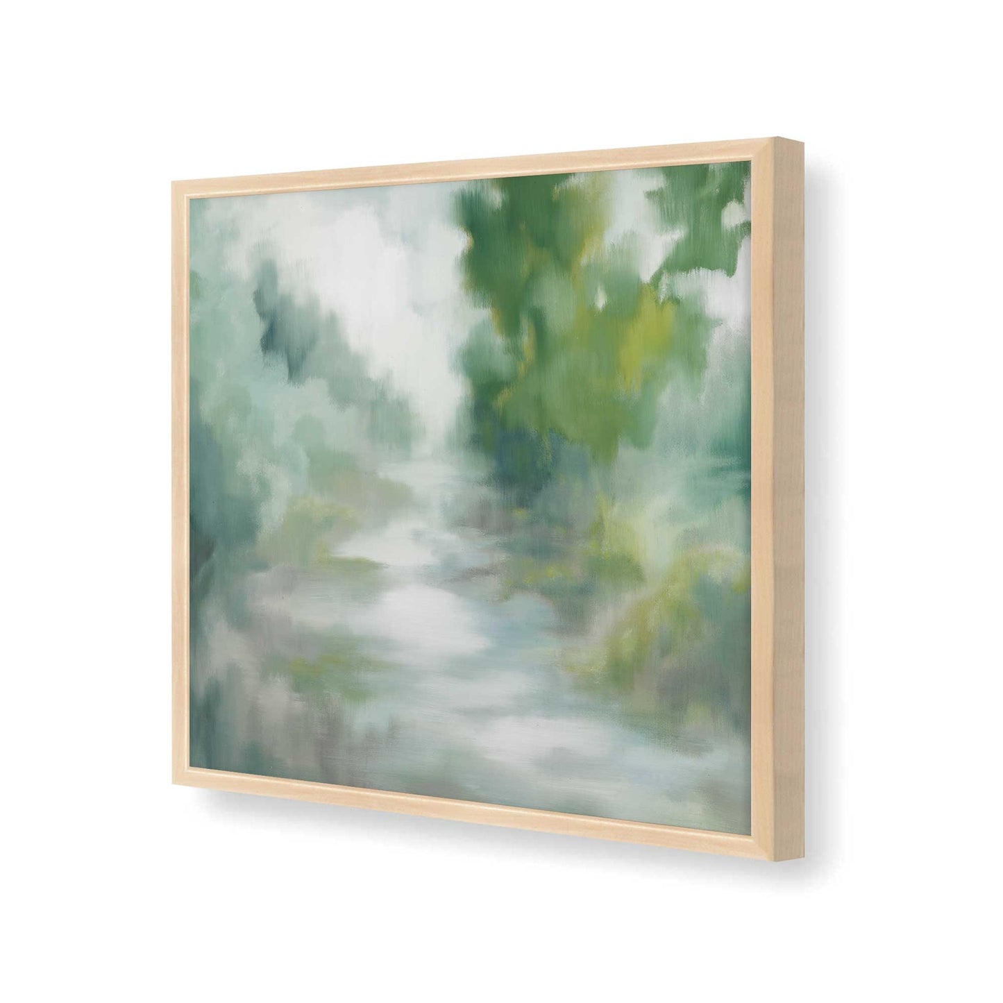 [Color:Raw Maple], Picture of art in a Raw Maple frame at an angle
